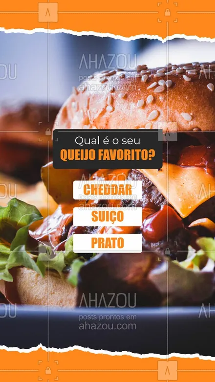 posts, legendas e frases de hamburguer para whatsapp, instagram e facebook: Se você é aquele tipo de pessoa que escolhe nossos lanches pelo sabor do queijo, qual é o melhor na sua opinião? Vote em nossa enquete e deixe o seu comentário aqui embaixo! 😋🍔 #ahazoutaste #artesanal  #burger  #burgerlovers  #hamburgueria  #hamburgueriaartesanal 