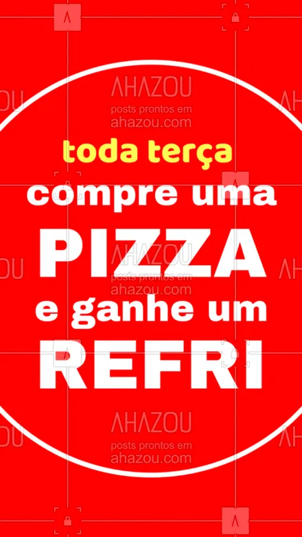 posts, legendas e frases de pizzaria para whatsapp, instagram e facebook: Terça também é dia de pizza!! Ainda mais com promoção ;)
#promocao #ahazou #pizza