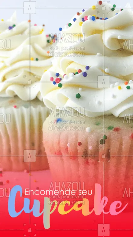 posts, legendas e frases de doces, salgados & festas para whatsapp, instagram e facebook: Não deixe o seu dia sem um docinho, encomende cupcakes! #Cupcakes #Confeitaria #Ahazoutaste #Doces #bandbeauty