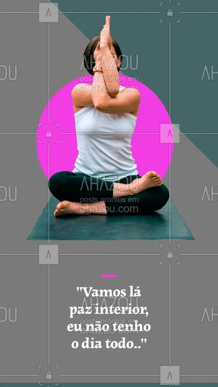 posts, legendas e frases de yoga para whatsapp, instagram e facebook: Não que sejamos ansiosos, mas se a paz interior vier logo, ninguém vai achar ruim, né? 😛🤣🤣
#AhazouSaude #meditation  #namaste  #yoga  #yogainspiration  #yogalife 
