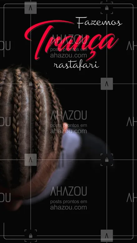 posts, legendas e frases de cabelo para whatsapp, instagram e facebook: Pra quem não sabe, nós também fazemos trança rastafari! #Hair #CabeloFeminino #Ahazou #Trança 