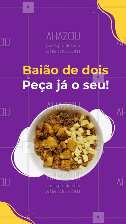 posts, legendas e frases de marmitas para whatsapp, instagram e facebook: Não passe vontade, peça nossa marmita de baião de dois e surpreenda-se com o sabor. 😋 #ahazoutaste #marmitas  #marmitex  #comidacaseira #baiaodedois #culinariabrasileira #peça