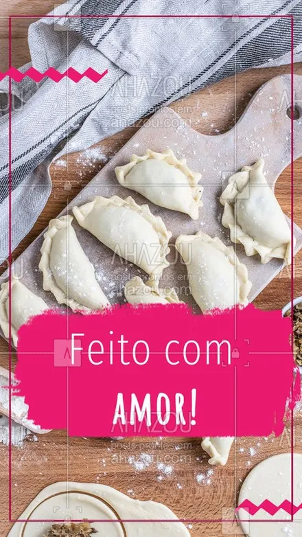 posts, legendas e frases de cozinha italiana para whatsapp, instagram e facebook: Quando tem amor, tem mais sabor!?Venha provar nossas massas #ahazoutaste #massa #delicia #sabores
