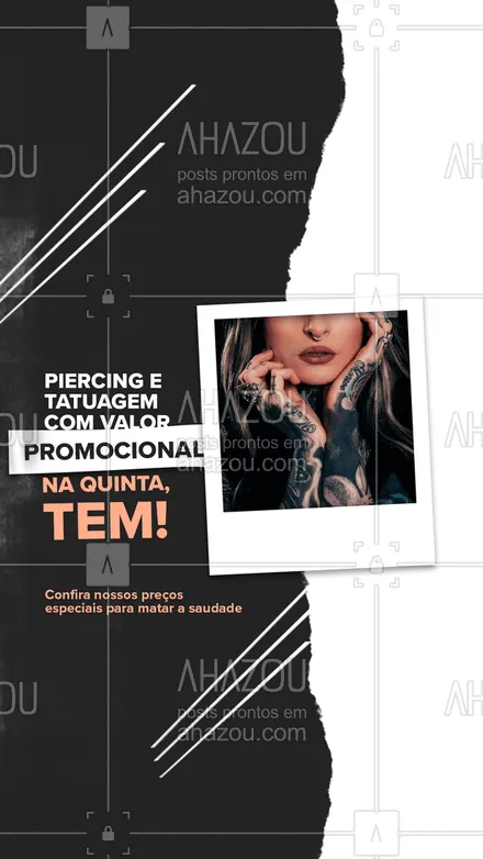 posts, legendas e frases de estúdios, tatuadores & body piercer para whatsapp, instagram e facebook: Não fica passando vontade, não.  #AhazouInk #tattoo #tatuagem  #tattoobrasil  #tatuagembrasil  #ink  #piercing