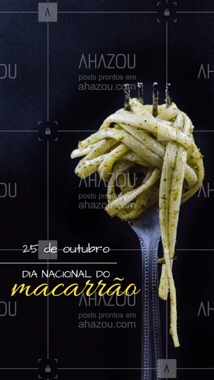 posts, legendas e frases de para whatsapp, instagram e facebook: 25 de outubro - dia nacional do macarrão
#stories #ahazou #diadomacarrao