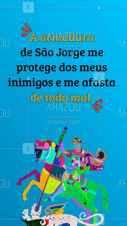 posts, legendas e frases de outras fés & religiões para whatsapp, instagram e facebook:  Salve São Jorge! ⚔️
#SãoJorge #Umbanda#AhazouFé #Fé #Religião #AhazouFé 