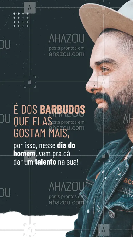 posts, legendas e frases de barbearia para whatsapp, instagram e facebook: Barbudo bonito é barbudo com uma barba bem cuidada. No seu dia, deixa que nós fazemos isso para você! 😉👍🏻
#diadohomem #AhazouBeauty #barba  #barbearia  #barbeiro  #barbeiromoderno  #barbeirosbrasil  #barber 