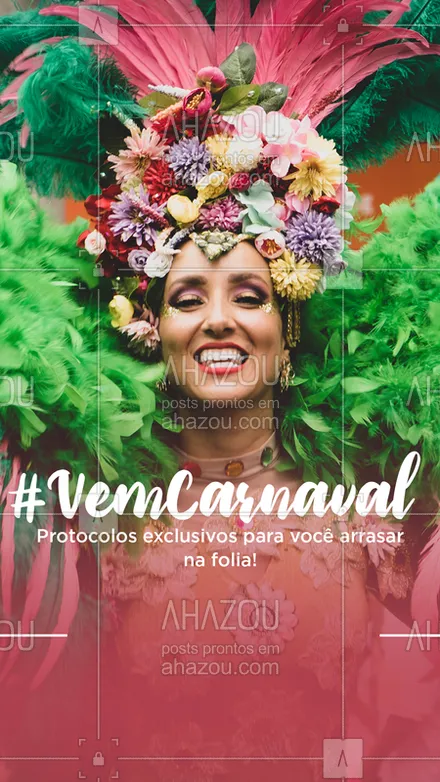 posts, legendas e frases de estética corporal para whatsapp, instagram e facebook: Para curtir este carnaval ainda mais linda, livre, leve e solta basta agendar o seu horário! ?? #carnaval #ahazouestetica #esteticacorporal