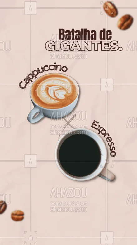 posts, legendas e frases de cafés para whatsapp, instagram e facebook: Ambos são maravilhosos, mas para você quem vence esse duelo? Deixe seu preferido nos comentários. #barista #café #cafeteria #ahazoutaste #coffee #coffeelife #cafélovers #coffeelovers #enquete