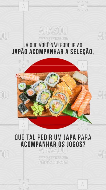posts, legendas e frases de cozinha japonesa para whatsapp, instagram e facebook:  Com certeza essa é a companhia perfeita! 🤩
#olimpiadas2021 #jogosolimpicos #ahazoutaste  #comidajaponesa #sushitime #japa