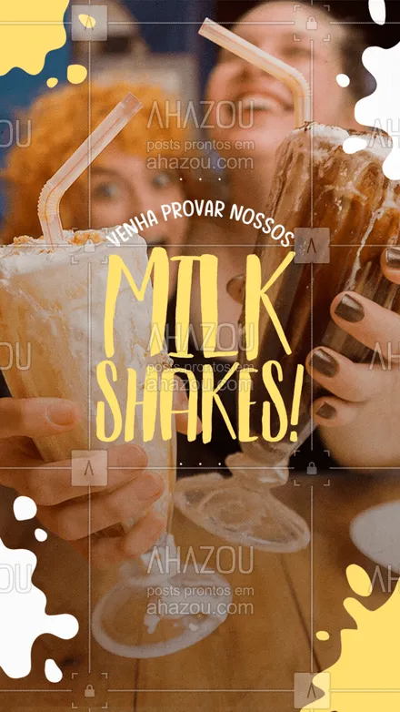 posts, legendas e frases de gelados & açaiteria para whatsapp, instagram e facebook: Temos certeza que vocês irão amar! ?? #ahazoutaste #gelados #sorvete #milkshake #ahazoutaste 