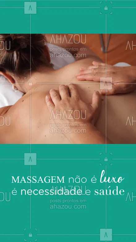posts, legendas e frases de massoterapia para whatsapp, instagram e facebook: Já cuidou da sua saúde hoje? #massagem #ahazou #massoterapia