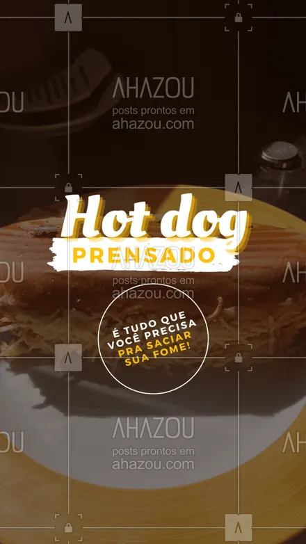 posts, legendas e frases de hot dog  para whatsapp, instagram e facebook: Peça o seu dogão prensado! Temos vários tipos de acréscimos para ficar do jeitinho que você gosta!
 #ahazoutaste  #hotdog #food #hotdoggourmet #cachorroquente