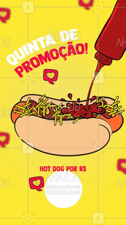 posts, legendas e frases de hot dog  para whatsapp, instagram e facebook: Deixe seu dia bem mais saboroso com nosso hot dog! Aproveita que hoje é quinta de promoção! ?#ahazoutaste #hotdog #food #hotdoglovers #hotdoggourmet #cachorroquente #quinta #promoção
