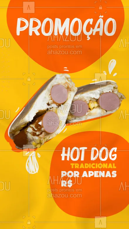 posts, legendas e frases de hot dog  para whatsapp, instagram e facebook: Oferta para os loucos do hot dog tradicional! Veem! 🌭
Peça o seu!🤤

#ahazoutaste #tradicional #cachorroquente #hotdog #tradicional #desconto #promoção