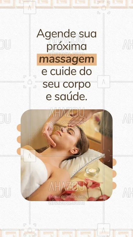 posts, legendas e frases de massoterapia para whatsapp, instagram e facebook: Entre em contato hoje mesmo e agende já sua massagem, aproveite para cuidar do seu corpo. 💜 #AhazouSaude #massagem #massoterapeuta #massoterapia #relax #quickmassage 