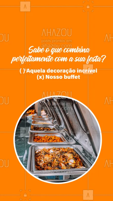 posts, legendas e frases de buffet & eventos para whatsapp, instagram e facebook: Queremos saber se você conseguiu acertar na resposta, essa está fácil!? #ahazoutaste #eventos #foodie #buffet #festa #enquete 