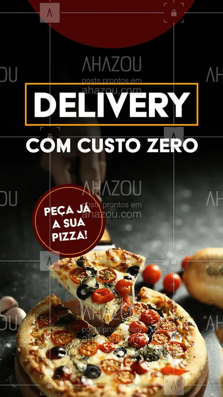 posts, legendas e frases de pizzaria para whatsapp, instagram e facebook: Tá sem vontade de cozinhar hoje? Aproveita o nosso delivery grátis e peça já sua pizza.
#ahazoutaste  #pizza  #pizzalovers  #pizzaria #deliverygratis 