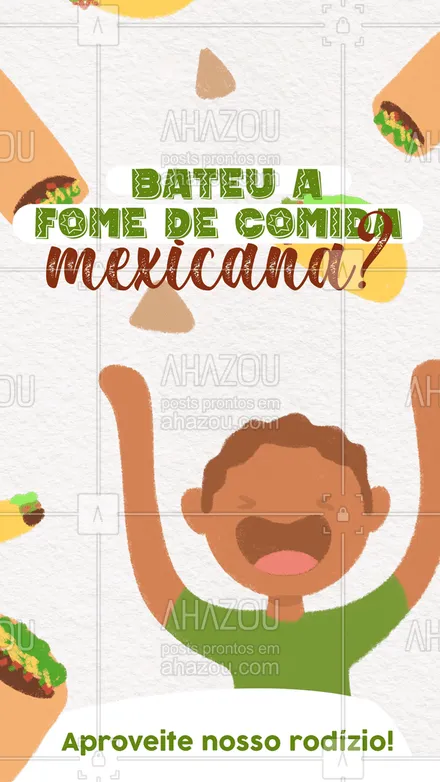 posts, legendas e frases de cozinha mexicana para whatsapp, instagram e facebook: Hoje tem rodízio! Aproveite ? #ahazoutaste #comidamexicana #nachos #cozinhamexicana #vivamexico #texmex #rodízio #pedido 