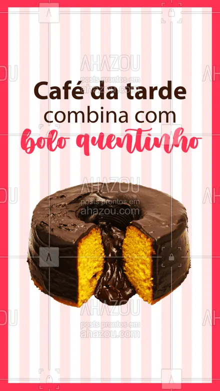 posts, legendas e frases de padaria para whatsapp, instagram e facebook: Junta o cheirinho do bolo fresquinho com o cheirinho do café... ?? 
#BoloQuentinho #BoloCaseiro #ahazoutaste  #confeitaria