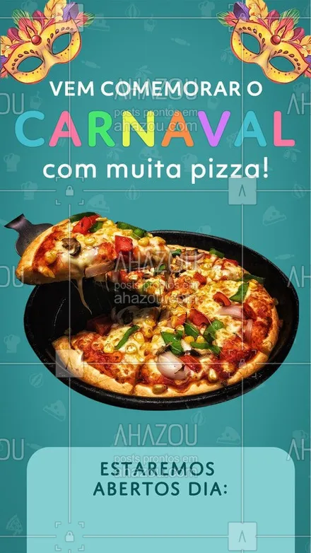 posts, legendas e frases de pizzaria para whatsapp, instagram e facebook: Quer curtir o carnaval da melhor maneira possível? Vem pra cá! :)
#foodtaste #ahazoutaste #ilovefood #foodlovers #foodfeed #pizzaria #pizza