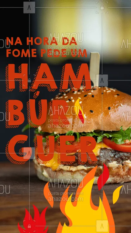 posts, legendas e frases de hamburguer para whatsapp, instagram e facebook: Na hora que a fome chamar, não perde tempo e já pede o seu hambúrguer ???

#fome #hambúrguer #pão #queijo #carne #ahazoutaste #sabor #hamburgueria #tempero #alface #lanche #food 