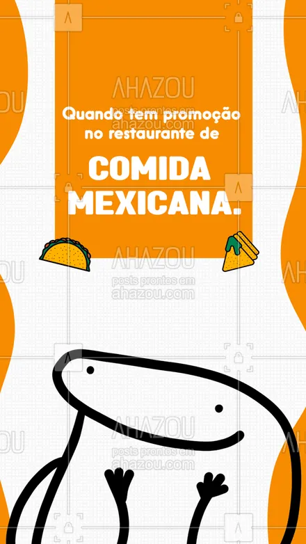 posts, legendas e frases de cozinha mexicana para whatsapp, instagram e facebook: Você também se identificou ou conhece alguém que é super assim? Marca essa pessoa aqui embaixo e confira as novidades que preparamos em nosso feed! 🌮😋 #ahazoutaste #comidamexicana  #nachos  #cozinhamexicana  #texmex  #vivamexico 
