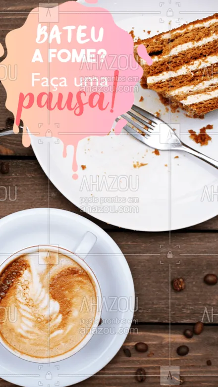 posts, legendas e frases de cafés para whatsapp, instagram e facebook: Que tal uma pausa para saborear um cafézinho? #fome #ahazoutaste #cafeteria