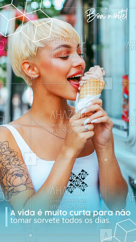 posts, legendas e frases de gelados & açaiteria para whatsapp, instagram e facebook: O que você está esperando para adoçar sua noite com um dos nossos deliciosos sorvetes? 🤩🍨
#ahazoutaste #açaí  #açaíteria  #gelados  #cupuaçú  #icecream  #sorvete  #sorveteria 