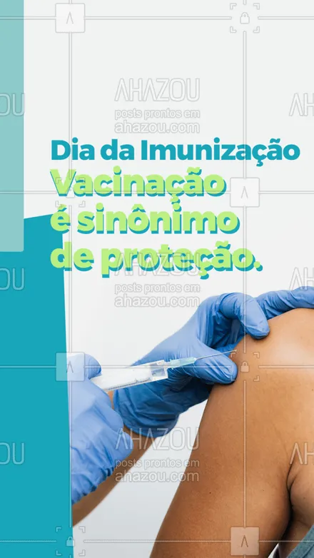 posts, legendas e frases de assuntos variados de Saúde e Bem-Estar para whatsapp, instagram e facebook: Proteja a sua vida e a do próximo. Faça a sua parte e mantenha a sua carteira de vacinação em dia. 💉💙 #diadaimunização #imunização #vacinasalvavidas #vacinassalvamvidas #vacina #AhazouSaude