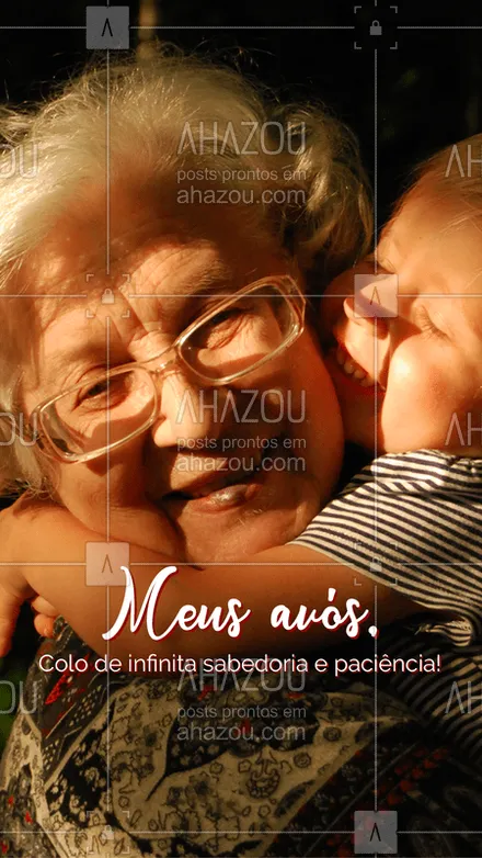 posts, legendas e frases de posts para todos para whatsapp, instagram e facebook: Feliz dia dos avós! Aqueles que sempre estão do nosso lado!
#Frases #ahazou #Avós #ahazou 