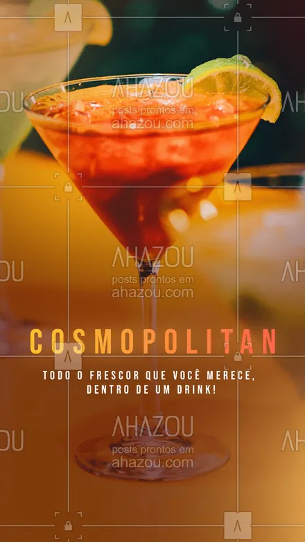 posts, legendas e frases de bares para whatsapp, instagram e facebook: Hoje você bem que merece um bom drink, peça o seu cosmopolitan! 😉
#cosmopolitan #drinks #ahazoutaste  #cocktails  #bar  #pub 