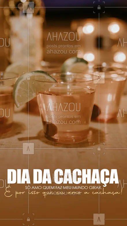 posts, legendas e frases de bares para whatsapp, instagram e facebook: E tá errado? Amor verdadeiro faz o mundo inteiro girar! 😂 #ahazoutaste #bar  #cocktails  #drinks  #lounge #diadacachaça