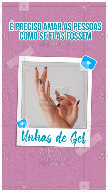 posts, legendas e frases de manicure & pedicure para whatsapp, instagram e facebook: Assim fica facil né? ?
#unhas #amor #ahazou