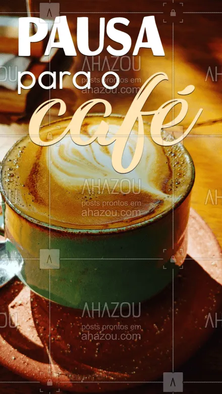 posts, legendas e frases de cafés para whatsapp, instagram e facebook: PARE TUDO O QUE ESTÁ FAZENDO e vem tomar um café! ?☕? #café #cafeteria #ahazou #pausa #bandbeauty