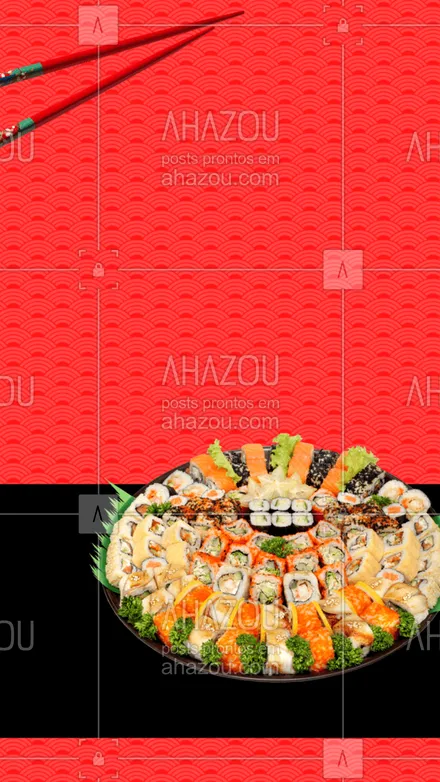 posts, legendas e frases de cozinha japonesa para whatsapp, instagram e facebook: Aproveitando o Dia mundial do Sushi nossos cardápio está com XX% de desconto.
Venha experimentar o melhor da comida japonesa.
#ahazoutaste #japa  #sushidelivery  #sushitime  #japanesefood  #comidajaponesa 