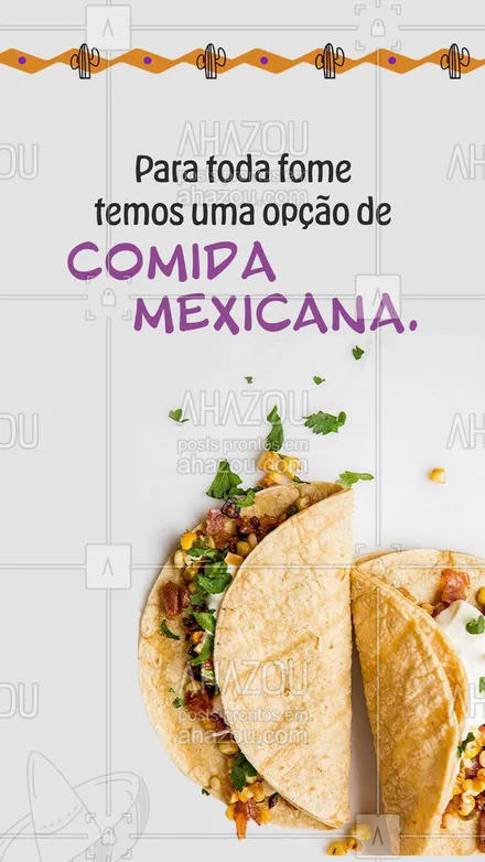 posts, legendas e frases de cozinha mexicana para whatsapp, instagram e facebook: Bateu aquela fome de comida mexicana? Aqui temos muitas opções maravilhosas para você se deliciar. Confira o cardápio e faça já o seu pedido. #comidamexicana #cozinhamexicana #nachos #ahazoutaste #texmex #vivamexico #fome #pedido