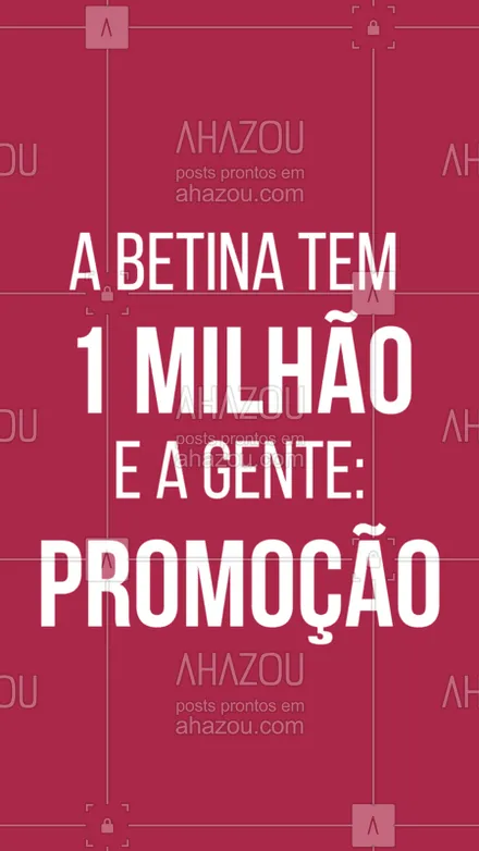 posts, legendas e frases de posts para todos para whatsapp, instagram e facebook: Se você também não ganhou 1 milhão e 42 mil reais igual a Betina, aproveite as nossas promoções!
#promocaol #betina #ahazou #querovermeuvideo
