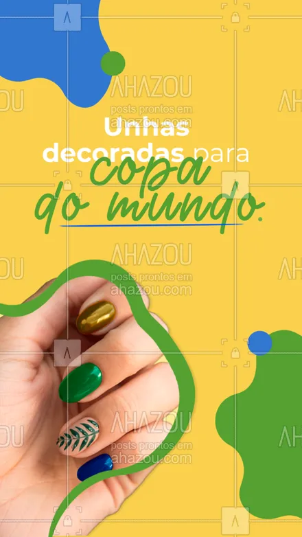 posts, legendas e frases de manicure & pedicure para whatsapp, instagram e facebook: Na hora de torcer pelo Brasil, que tal incluir o verde e amarelo (ou quem sabe o azul, se você for mais discreta) também nas mãos? Para além da roupa, a maquiagem a rigor, que tal investir nas unhas combinandinho com as cores do Brasil?! <3 Agende seu horário.


#promoção #tendências #unhapostiça #unhasdegel #esmaltes #extensões #fortalecedor #manicure #nailart #pedicure #combos