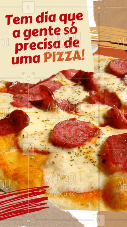 posts, legendas e frases de pizzaria para whatsapp, instagram e facebook: E esse dia é hoje! ? Peça já a sua! #pizzaria #ahazoutaste #pizza