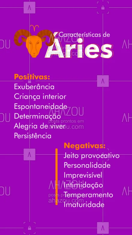posts, legendas e frases de posts para todos para whatsapp, instagram e facebook: Os arianos são nativos da ação, velocidade e decisão. Esbanjam alegria e contagiam todo mundo com sua ousadia e criatividade, apesar de às vezes precisarem encontrar um equilíbrio em seu modo de agir. Costumam ir direto ao assunto, são rápido e naturais. Vivem relacionamentos fiéis e duradouros, mas precisam de respeito à sua liberdade individual.
#ahazou #aries #arianos #signodearies #zodiaco #motivacional