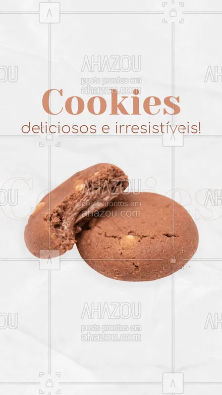 posts, legendas e frases de padaria, confeitaria, cafés para whatsapp, instagram e facebook: Venha escolher os seus biscoitos favoritos! 😋🍪
#cookies #biscoitos #ahazoutaste  #bakery  #confeitaria  #doces 