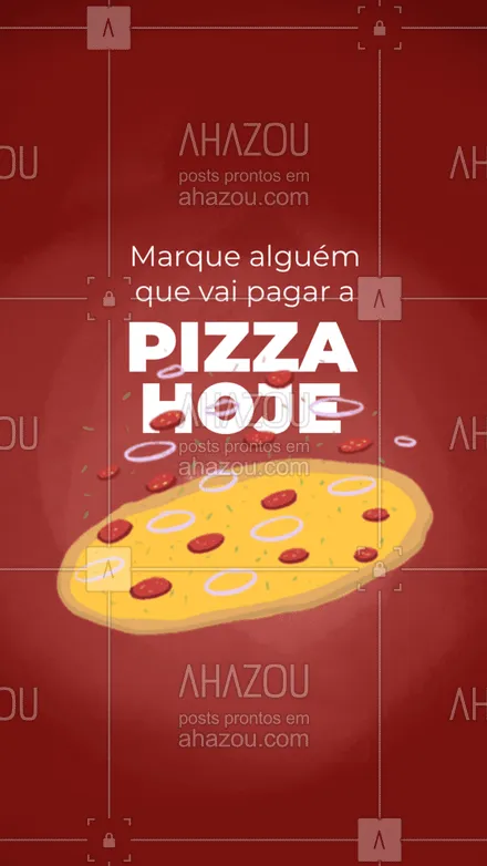 posts, legendas e frases de pizzaria para whatsapp, instagram e facebook: Pizza é bom, quando é o amigo que vai pagar é melhor ainda!
Marque nos comentários aquele amigo que está te devendo uma.
#ahazoutaste  #pizzalife  #pizzalovers  #pizzaria  #pizza 