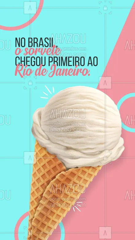 posts, legendas e frases de gelados & açaiteria para whatsapp, instagram e facebook: Quem aqui iria até o Rio só para tomar um sorvete? haha. Feliz dia do sorvete 😋 #ahazoutaste #sorvete #diadosorvete #sorveteria #primeirosorvete 
