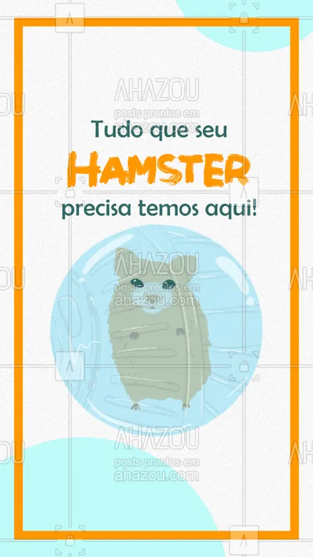 posts, legendas e frases de petshop para whatsapp, instagram e facebook: Venha conferir nossos produtos para Hamster!
Temos:
- Ração;
- Comedouros;
- Brinquedos;
- Gaiolas.
Venha adquirir os produtos do seu ratinho aqui!
#AhazouPet #hamster  #instapet  #petshop  #delivery  #petshoponline 