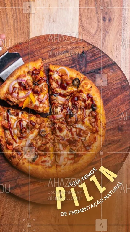 posts, legendas e frases de pizzaria para whatsapp, instagram e facebook: Mais sabor e leveza na sua pizza. Confira o nosso cardápio e experimente a melhor pizza de fermentação natural da região. #pizza #pizzalife #pizzalovers #pizzaria #ahazoutaste #sabor #qualidade #tradiçao #sabores #opções #cardápio #delivery #fermentaçãonatural #pizzadefermentaçãonatural