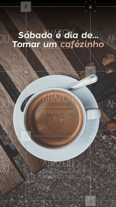 posts, legendas e frases de cafés para whatsapp, instagram e facebook: E para dar início ao fim de semana, nada melhor do que tomar aquele café quentinho e delicioso! Bora? #cafés #ahazoutaste #cafe 