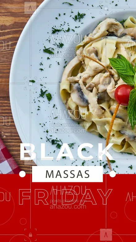 posts, legendas e frases de cozinha italiana para whatsapp, instagram e facebook: Chamando todos os amantes de massas! ? Desconto de até xx% em qualquer prato de massa, apenas nessa Black Friday! ? Aproveite!! ? #massas #pasta #ahazoutaste #comidaitaliana #cozinhaitaliana