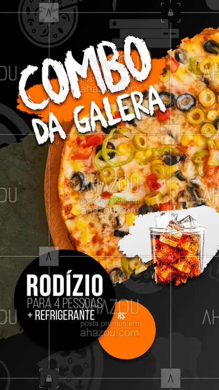 posts, legendas e frases de pizzaria para whatsapp, instagram e facebook: CHAMA A GALERA QUE HOJE É DIA DE COMBO ??‍♀?‍♂ 
#combo #amigos #galera #pizza #pizzaria #ahazoutaste #bandbeauty