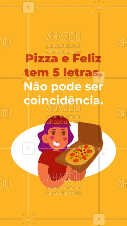 posts, legendas e frases de pizzaria para whatsapp, instagram e facebook: Felicidade é redonda, recheada e italiana. Não tem nada melhor que pizza. #ahazoutaste #pizza  #pizzalife  #pizzalovers  #pizzaria 